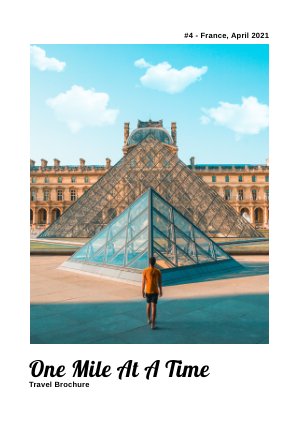 Ideia de Design de Brochura de Viagem Interativa Grátis