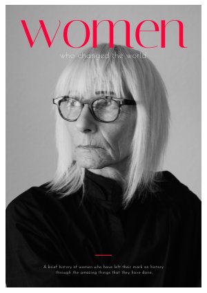 Exemple et design de magazine d'articles