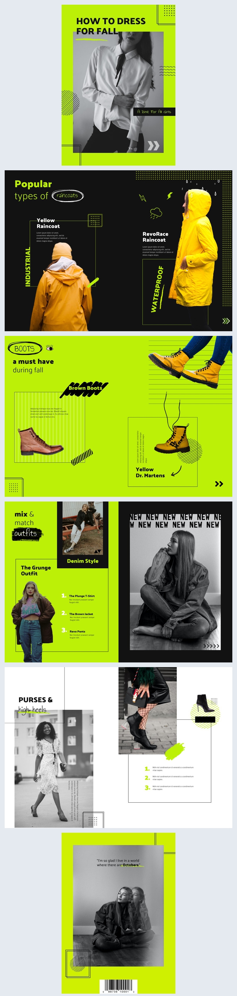 Online Fashion Zine Design Sample