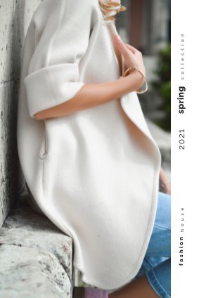 Design de magazine de mode interactif