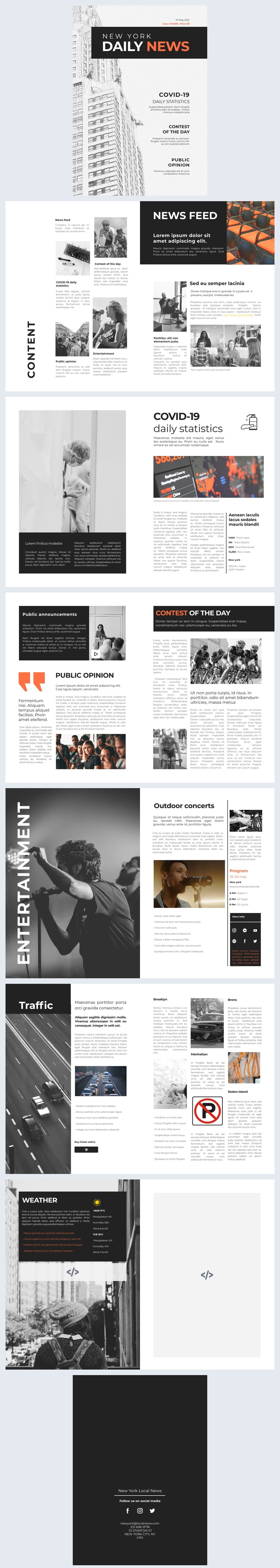 Interactive News Magazine Design