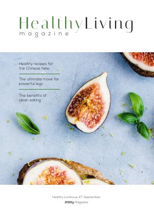 Design de magazine Vie Saine interactif