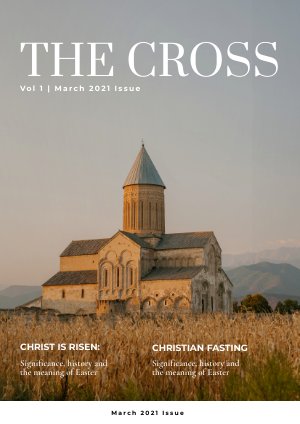 Exemple et design de magazine d'église