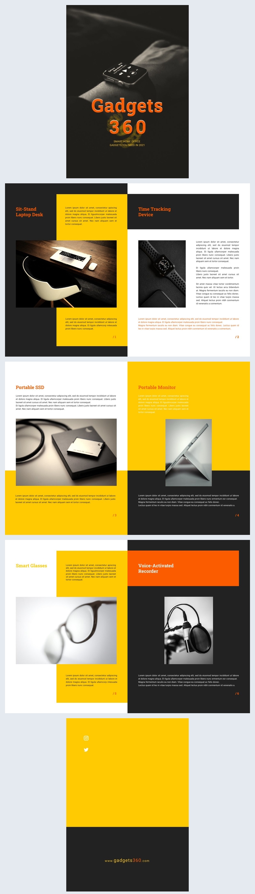 Editable Modern Gadgets Catalog Sample Flipsnack