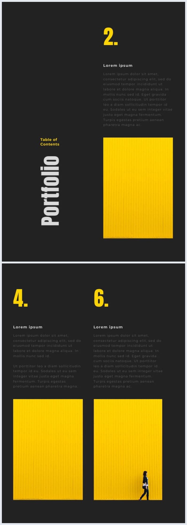 Modele De Sommaire De Portfolio Personnalisable Flipsnack