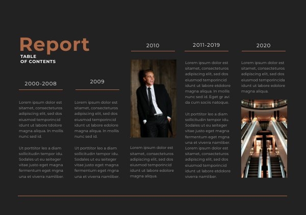 Design de Índice de Relatório Editável