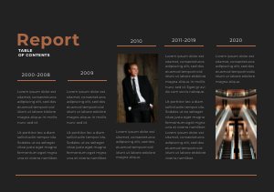 Editable Report Table of Contents Design