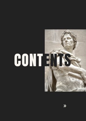 Book Table of Contents Design Example