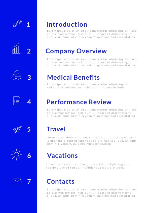 Free Customizable Index Page Design Example Flipsnack