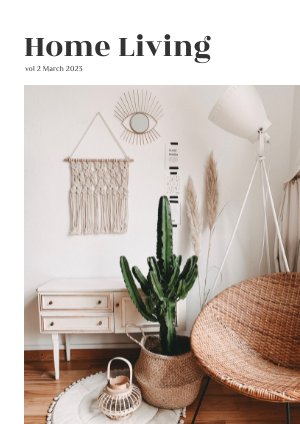 Exemple et design de magazine Home & Lifestyle