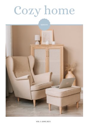 Exemple et design de magazine Home & Lifestyle gratuit