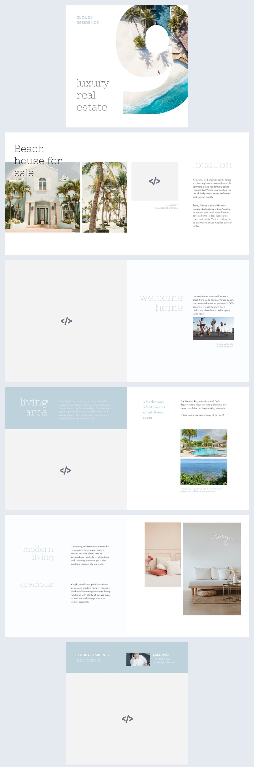 Interaktive Immobilien-Broschüren-Design