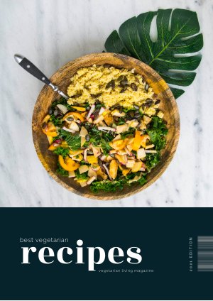 Exemple et design de magazine végétarien interactif