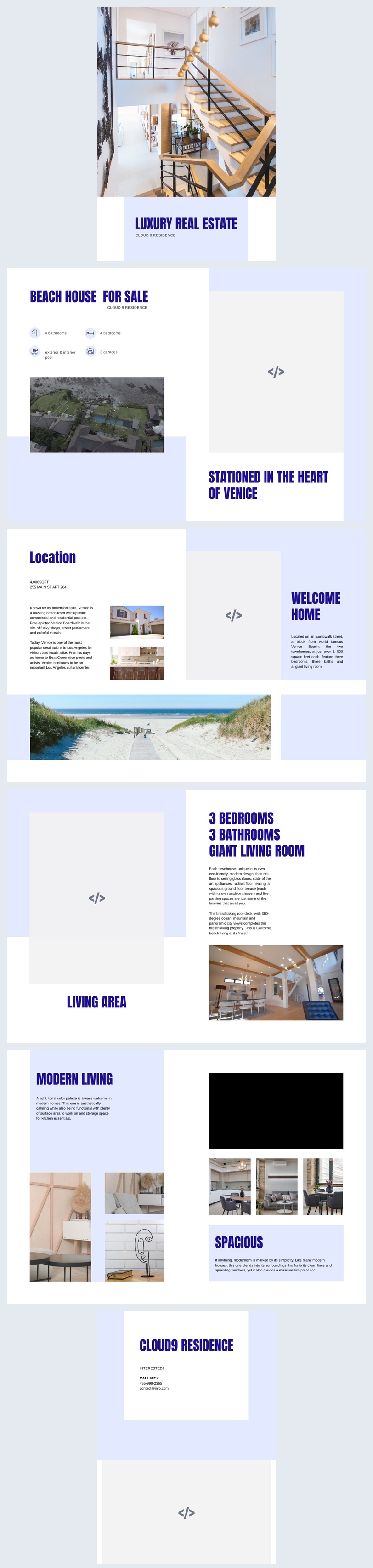 Customizable Luxury Real Estate Brochure Template Flipsnack