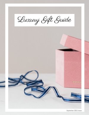 Luxury Gift Guide Design Example
