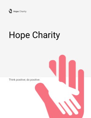 Esempio di grafica per flipbook interattivo per beneficenza