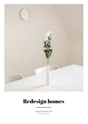 Automated Home Decor Catalog Design Example