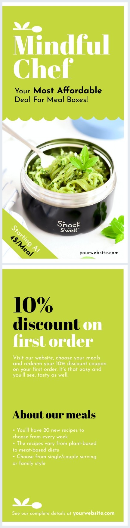 Ideia de Design de Folheto Publicitário Grátis