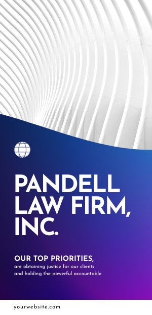 Exemplo de Design de Folheto Publicitário de Escritório de Advocacia