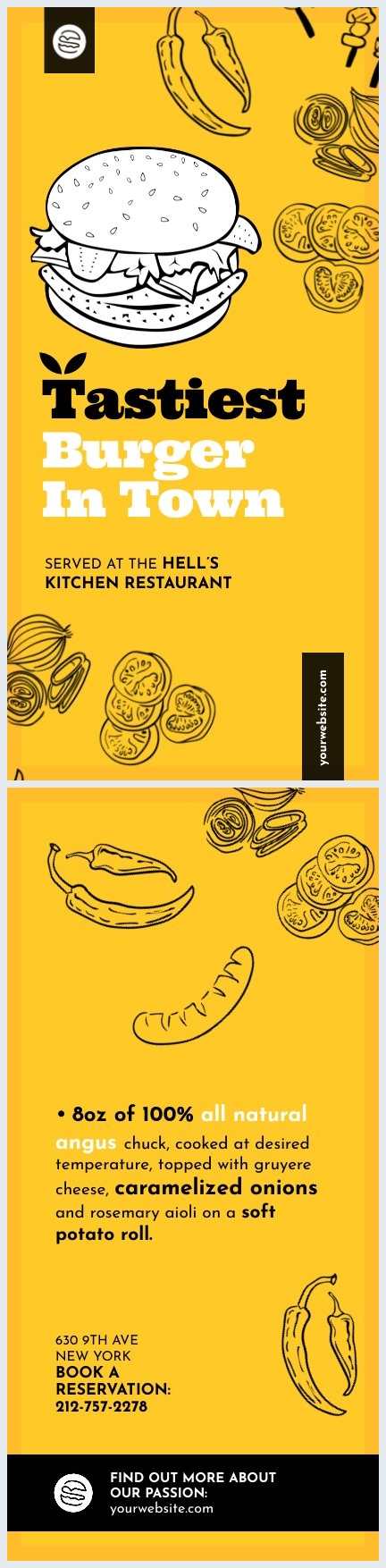 Restaurant-Rack-Karten-Design-Idee