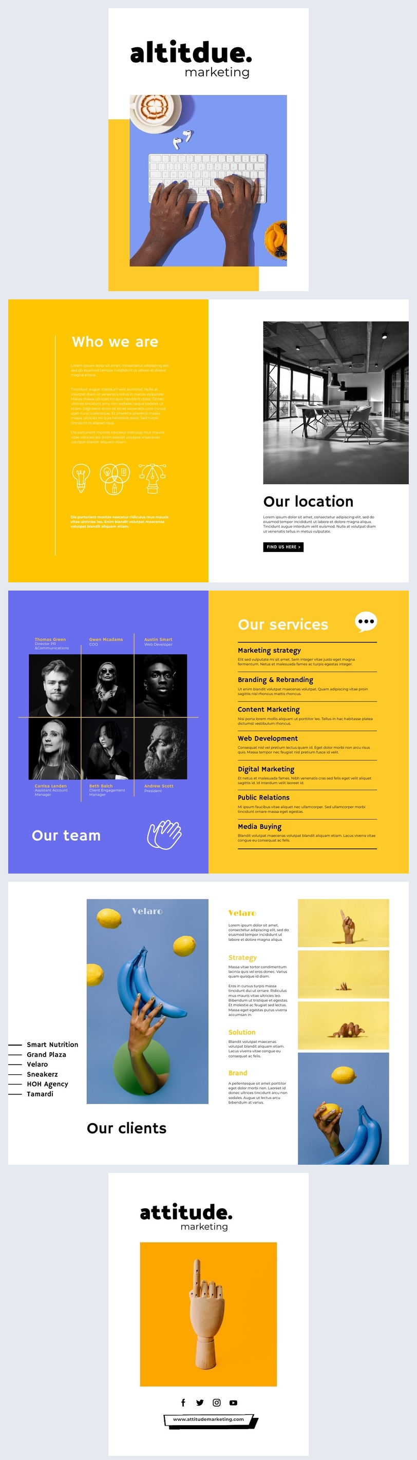 Interactive Marketing Brochure Design Template - Flipsnack