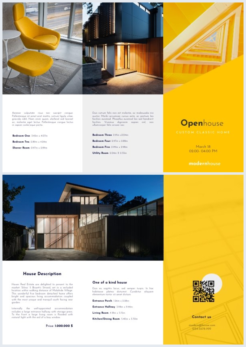 Hausbesichtigung-Z-Falz-Broschüren-Design