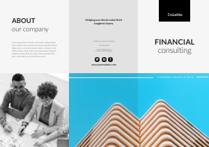 Informative Company Profile Brochure Design Sample