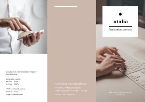 Free Business Trifold Brochure Design Sample