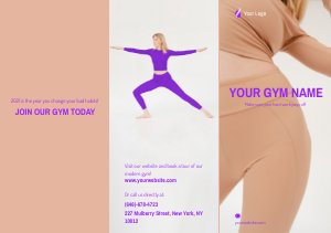 Fitness-Broschüren-Design-Mock-up