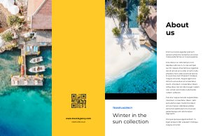 Design de Brochura de Promoção de Feriado Dupla Gate Fold