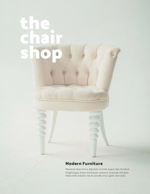 Exemplo de Design de Folheto Digital de Móveis Grátis