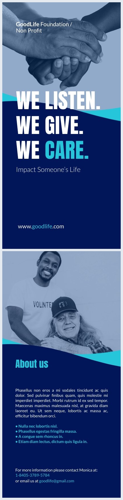 Free Non Profit Flyer Design Example