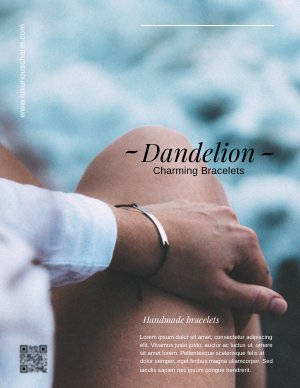 Exemplo de Ideia de Design de Folheto de Produto Editável