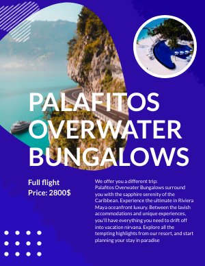 Exemplo de Design de Folheto de Turismo Digital Grátis