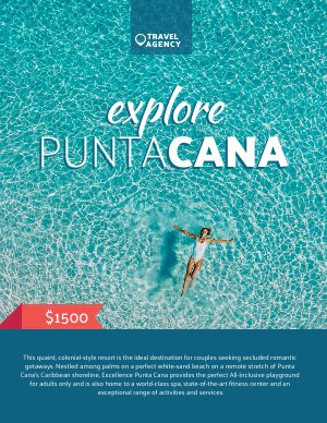 Design de Folheto de Férias Editável Grátis