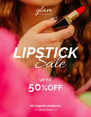 Ideia de Exemplo de Design de Folheto de Maquiagem Grátis
