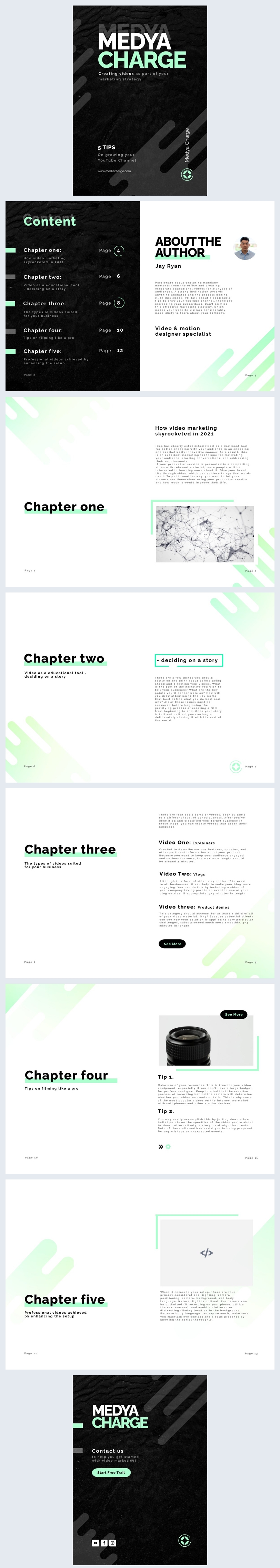Editable Interactive Marketing Strategy eBook Template - Flipsnack