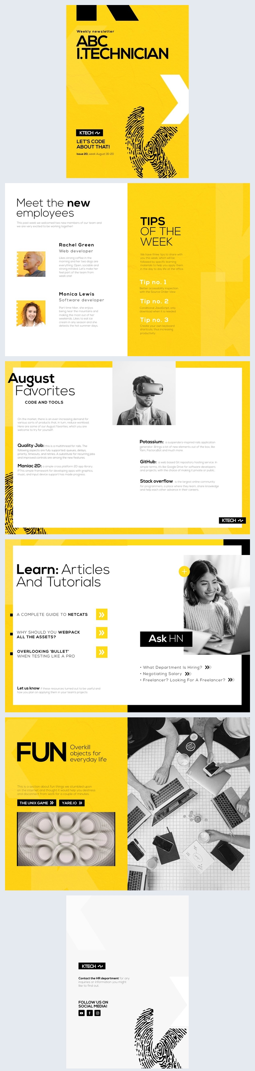 Free: Software Development Company Newsletter Design - Flipsnack