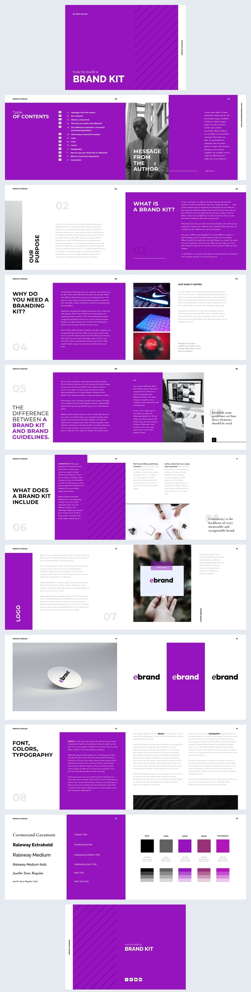 Gratis Digitale Merkkit eBook Ontwerp Idee