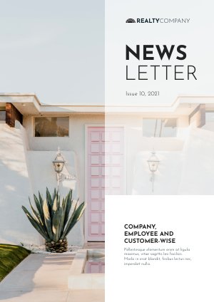 Exemplo de Design de Newsletter Interna de Imóveis Interativa