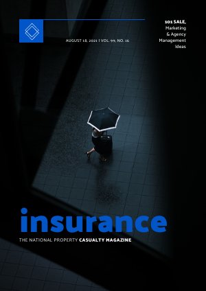 Exemple et design de magazine d'assurance