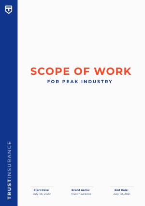 Free Insurance Scope of Work Design Example