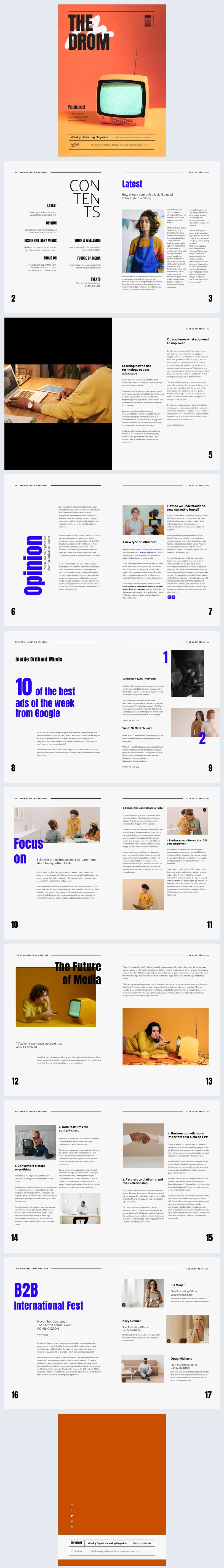 Digital Marketing Magazine Template - Flipsnack