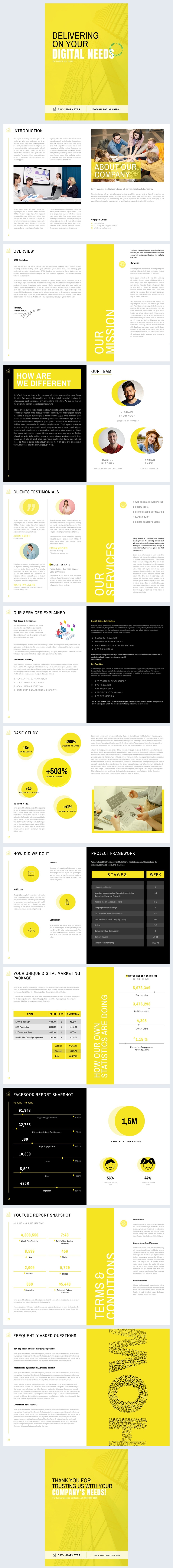Free Digital Marketing Proposal Design