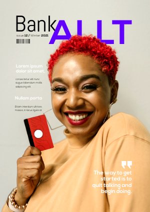 Design de magazine financier numérique gratuit