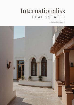 Design de magazine immobilier numérique