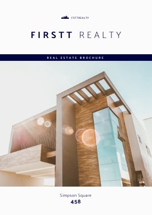 Exemplo de Design de Brochura de Propriedade Digital