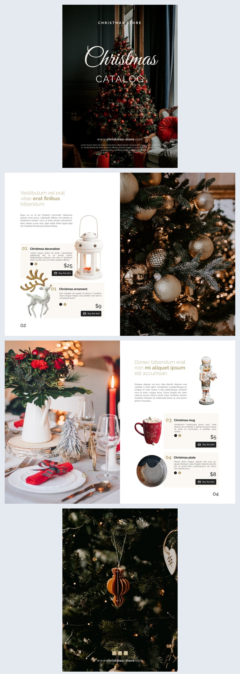 Editable Christmas Catalog Template Flipsnack