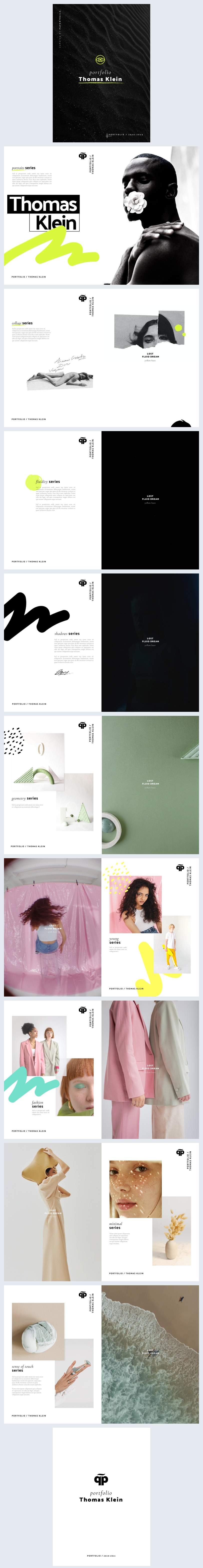 Digital Artistic Portfolio Design Idea