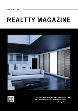 Exemple et design de magazine immobilier interactif